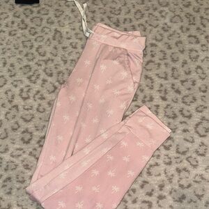 Hurley Light Pink Palm Print Joggers